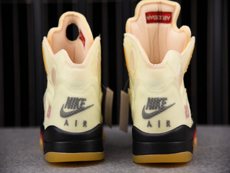 OFF-WHITE x Air Jordan 5 Sail(DH8565-100)